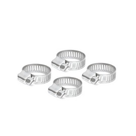 Abrazadera de acero inoxidable, blister con 4 pzas