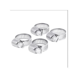 Abrazadera minI de acero inoxidable, blister con 4 pzas