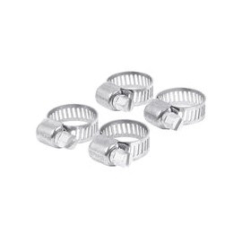Abrazadera mini-4 de acero inoxidable, blister con 4 pzas