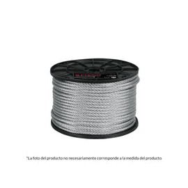 CABLE ACERO 3/16  7X7 HILOS 75 MT FIERO 44206