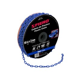 CADENA PLASTICA 3 MM X 50 MT AZUL FIERO 44163