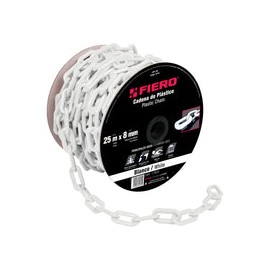 CADENA PLASTICA 8 MM X 25 MT BLANCA FIERO 44181