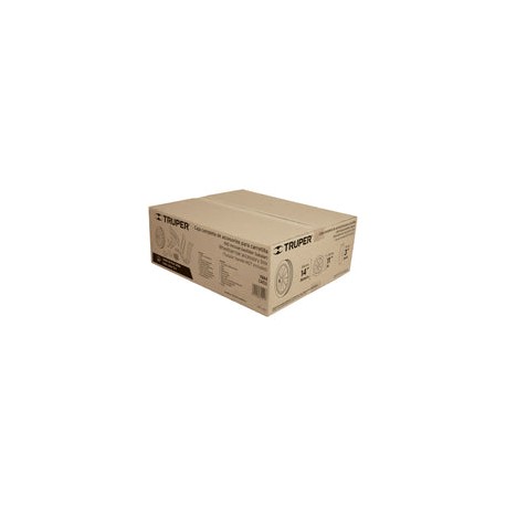 Caja con accesorios y llanta sólida, 14' para carretilla
