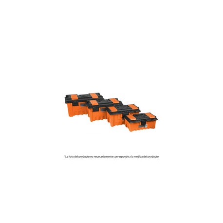 CAJA HERRAMIENTA 16'' NARANJA CON COMP. TRUPER 11141