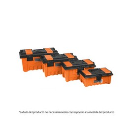 CAJA HERRAMIENTA 22'' NARANJA CON COMP. TRUPER 11145
