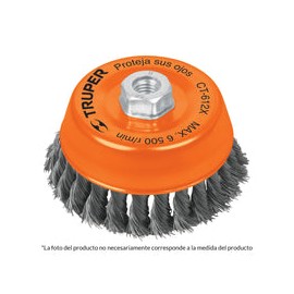 CARDA COPA TRENZADO GRUESO 5'' X 14 MM TRUPER 11543