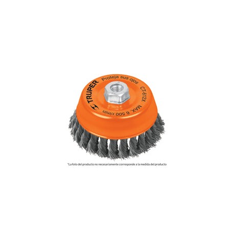 CARDA COPA TRENZADO GRUESO 5'' X 14 MM TRUPER 11543
