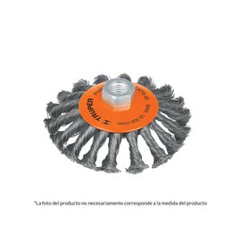 CARDA ESMERILADORA TRENZADA T. PLATO 5'' MM TRUPER 14189