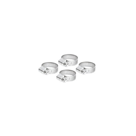 Abrazadera 4 de acero inoxidable, blister con 4 pzas