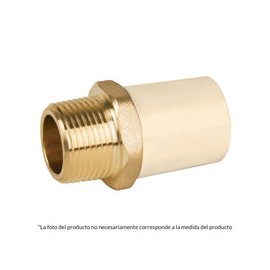 ADAPTADOR MACHO CPVC INSERTO METALICO 1/2'' FOSET 45104