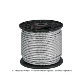 CABLE ACERO RECUBIERTO PVC 3/32'' 7X7 HILOS FIERO 44221