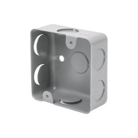 CAJA CUADRADA 3'' X 3'' ACERO ECONOMICA VOLTECH 45008