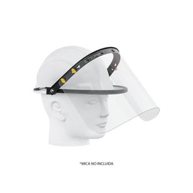 Adaptador de protector facial para casco