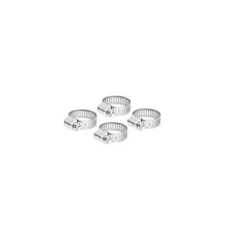 Abrazadera de acero inoxidable, blister con 4 pzas
